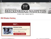 Tablet Screenshot of bwbladeshockey.com